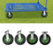 Pneumatic Caster Wheels For Farm Carts Swivel Rigid 6
