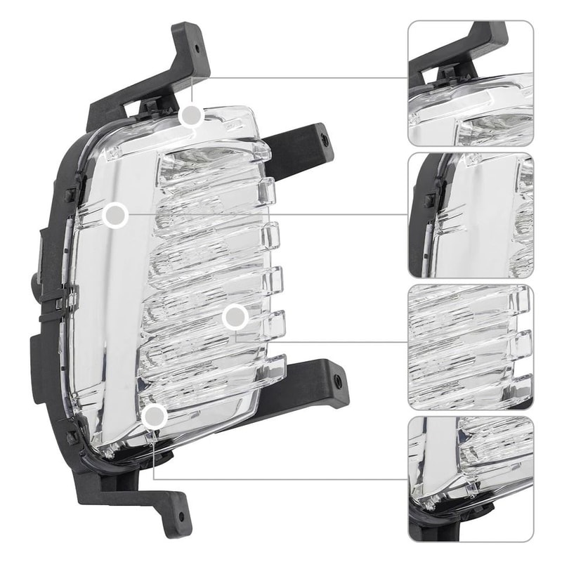Hyundai Sonata Passenger RH LED Driving Light Headlamp Assembly 4