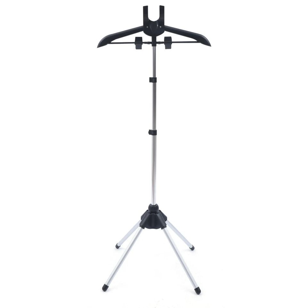 Adjustable Garment Hanger Drying Rack And Handheld Clothes Steamer Holder 3