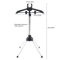 Adjustable Garment Hanger Drying Rack And Handheld Clothes Steamer Holder 5