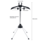Adjustable Garment Hanger Drying Rack And Handheld Clothes Steamer Holder 5