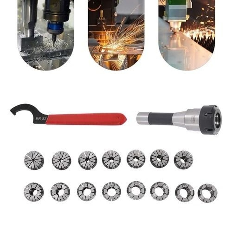 Collet Chuck Set With Precision Collets For Milling Machines 1