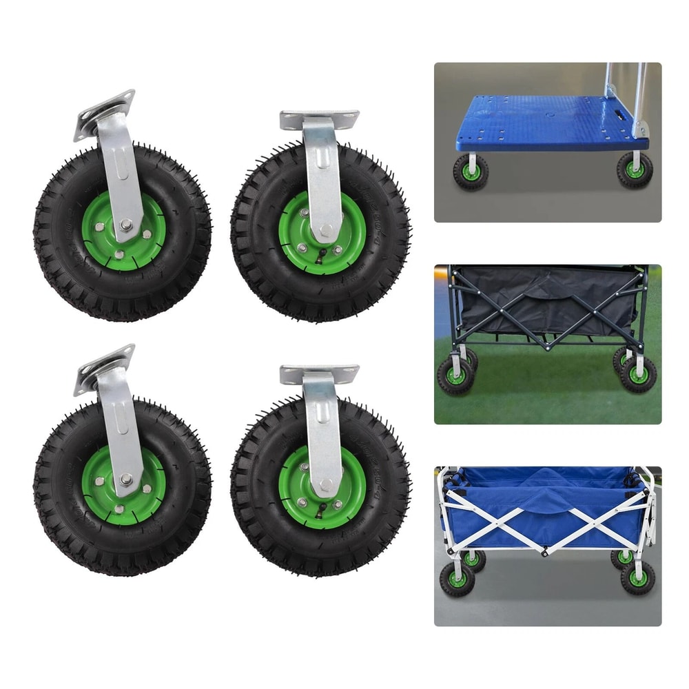 Pneumatic Wheels Heavy Duty Swivel Cart Casters 5
