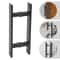 Matte Black Stainless Steel Sliding Door Handle For Barn Doors Cabinets And Closets 1