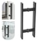 Matte Black Stainless Steel Sliding Door Handle For Barn Doors Cabinets And Closets 3