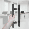 Matte Black Stainless Steel Sliding Door Handle For Barn Doors Cabinets And Closets 7