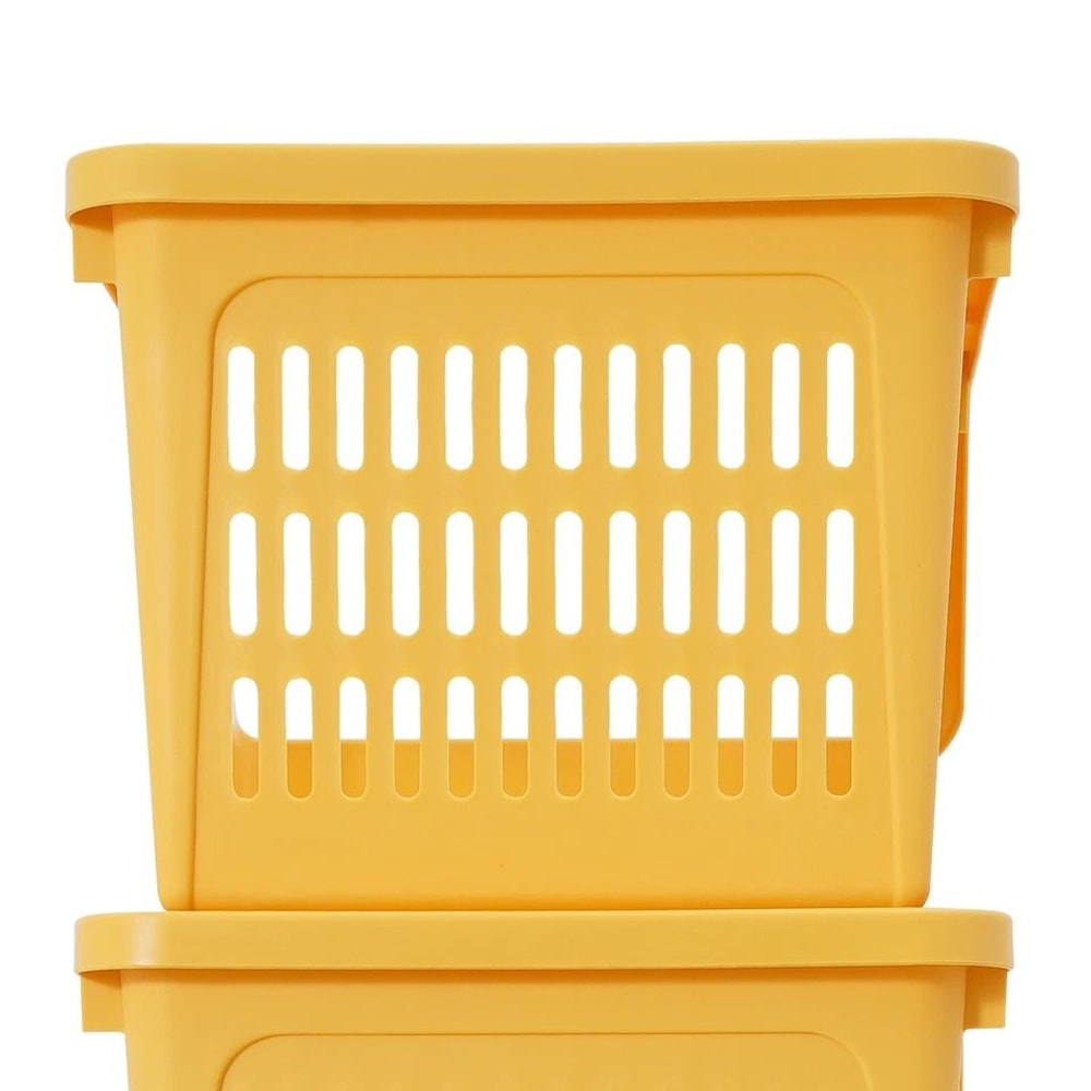 Stackable Organizer Baskets For Kitchen Closet Pantry Storage 5