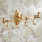 Vintage Brass Towel Rack With Wall Mounted Shelf 8