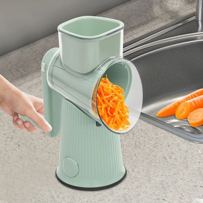 Manual Rotary Grater And Vegetable Slicer For Fruits Cheese And Meal Prep 1