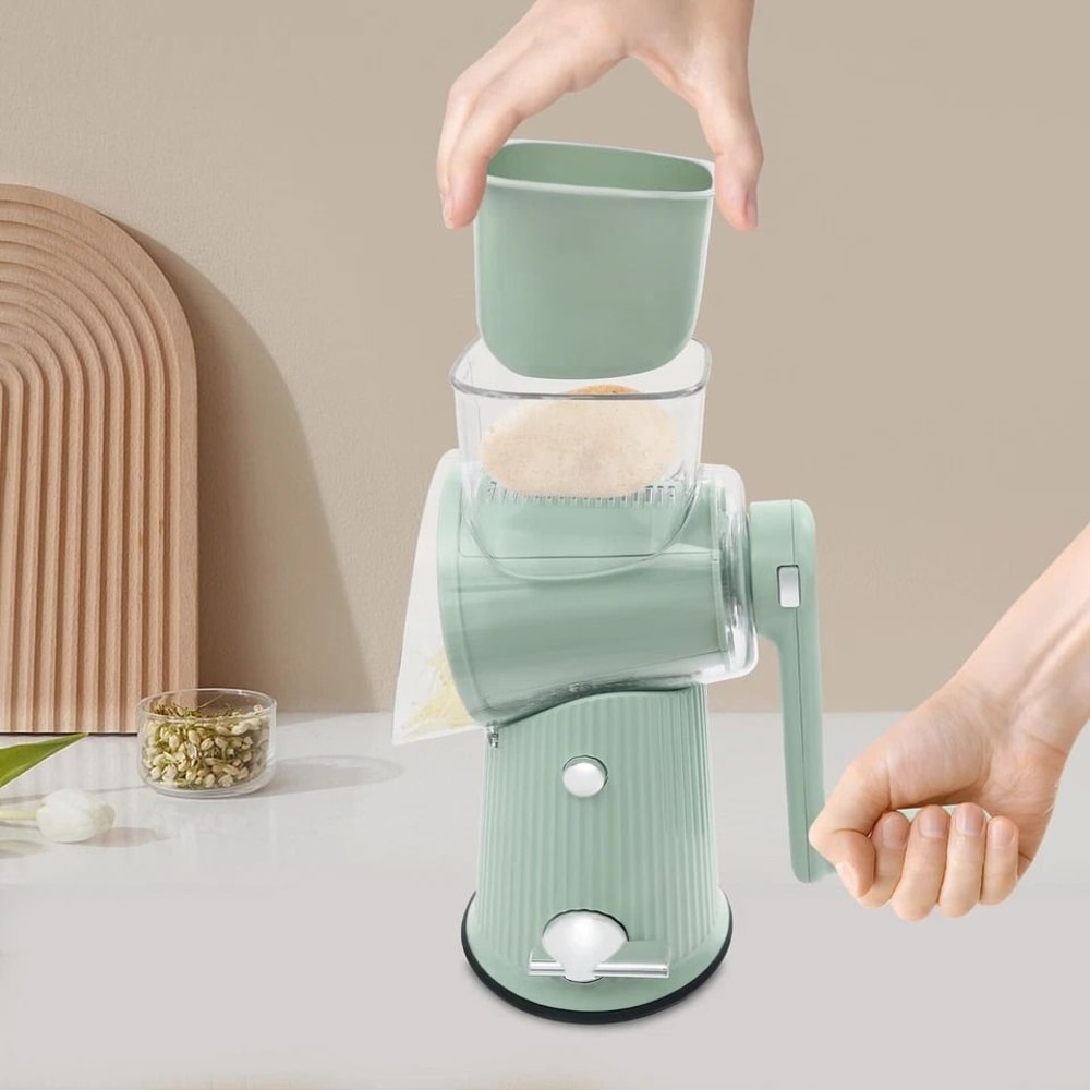 Manual Rotary Grater And Vegetable Slicer For Fruits Cheese And Meal Prep 0
