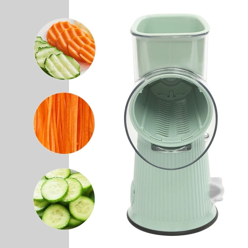 Manual Rotary Grater And Vegetable Slicer For Fruits Cheese And Meal Prep 2