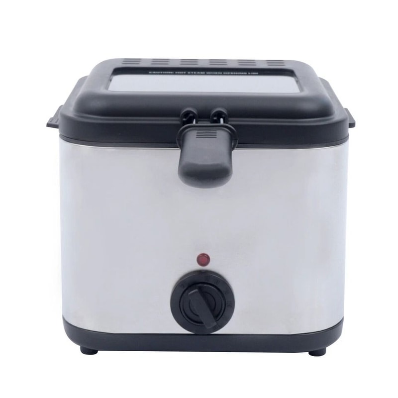 Compact Electric Deep Fryer With Basket Stainless Steel Fryer 4