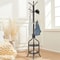Freestanding Coat Rack Stand With Hat Bag Hooks And Space Saving Storage 0