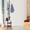Freestanding Coat Rack Stand With Hat Bag Hooks And Space Saving Storage 4