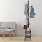 Freestanding Coat Rack Stand With Hat Bag Hooks And Space Saving Storage 5