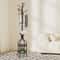 Freestanding Coat Rack Stand With Hat Bag Hooks And Space Saving Storage 6