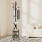 Freestanding Coat Rack Stand With Hat Bag Hooks And Space Saving Storage 6
