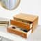 Lockable Tier Desk Organizer Wooden Desktop Storage Drawer For Home Office 0