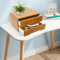Lockable Tier Desk Organizer Wooden Desktop Storage Drawer For Home Office 2