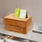 Lockable Tier Desk Organizer Wooden Desktop Storage Drawer For Home Office 5