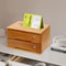 Lockable Tier Desk Organizer Wooden Desktop Storage Drawer For Home Office 5