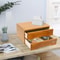 Lockable Tier Desk Organizer Wooden Desktop Storage Drawer For Home Office 6