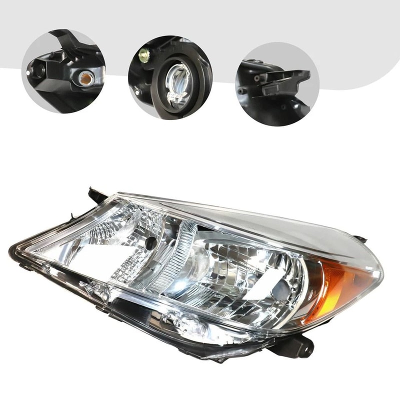 Toyota Yaris Driver Side Halogen Headlight Assembly 5