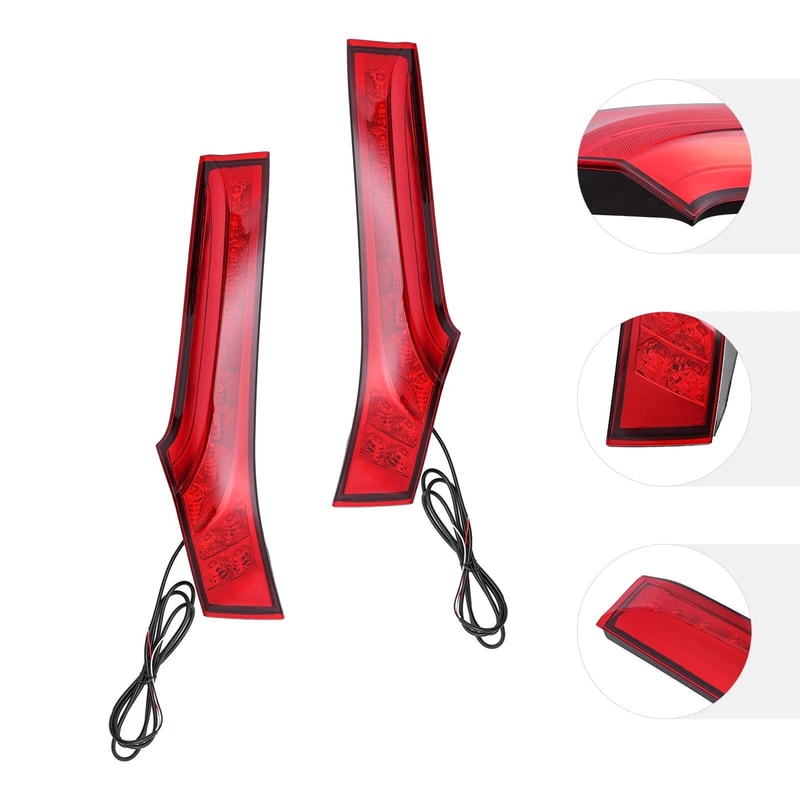 LED Rear Trunk Pillar Tail Lights Pair For Honda Fit Driver Passenger 1