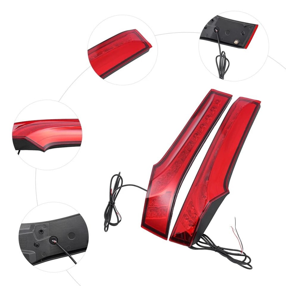 LED Rear Trunk Pillar Tail Lights Pair For Honda Fit Driver Passenger 6