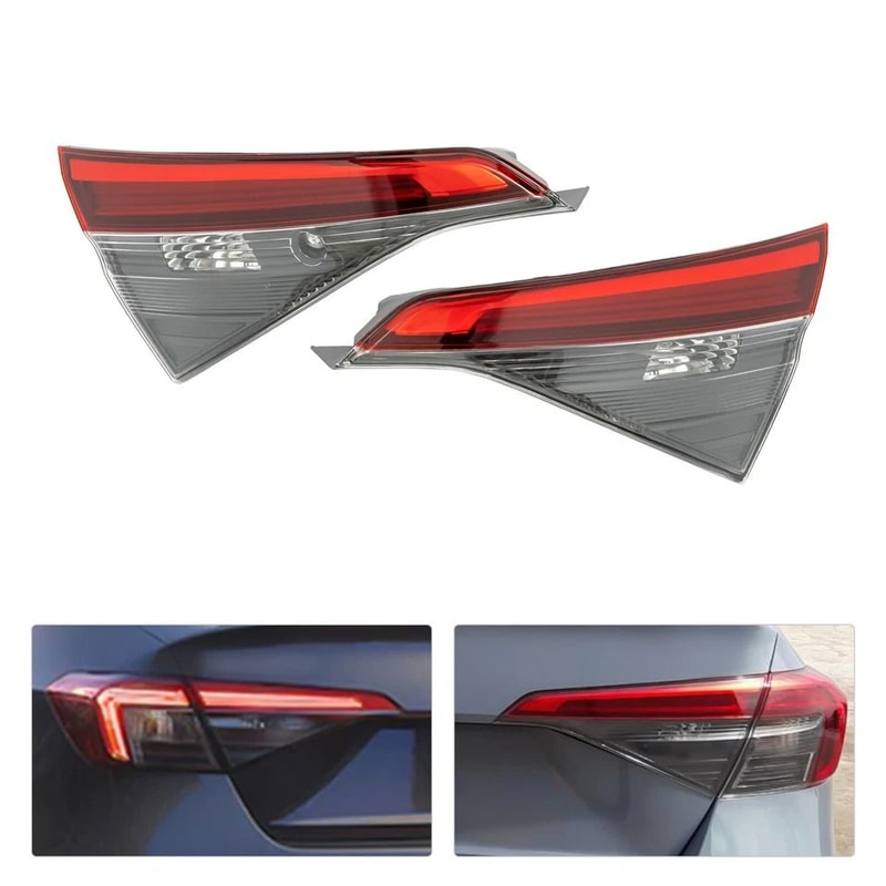 Honda Civic Inner Tail Lights Halogen Rear Lamp Pair 2
