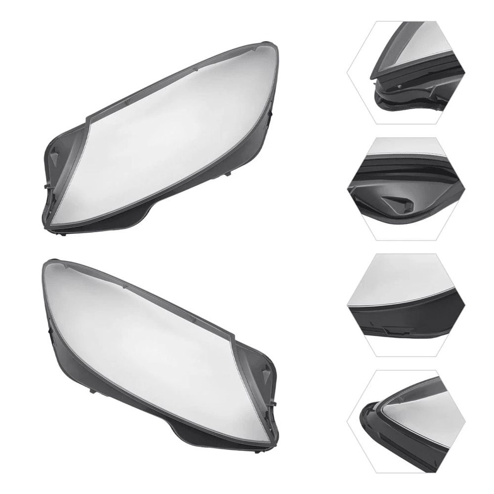 Mercedes S Class Headlight Lens Covers Left And Right 1