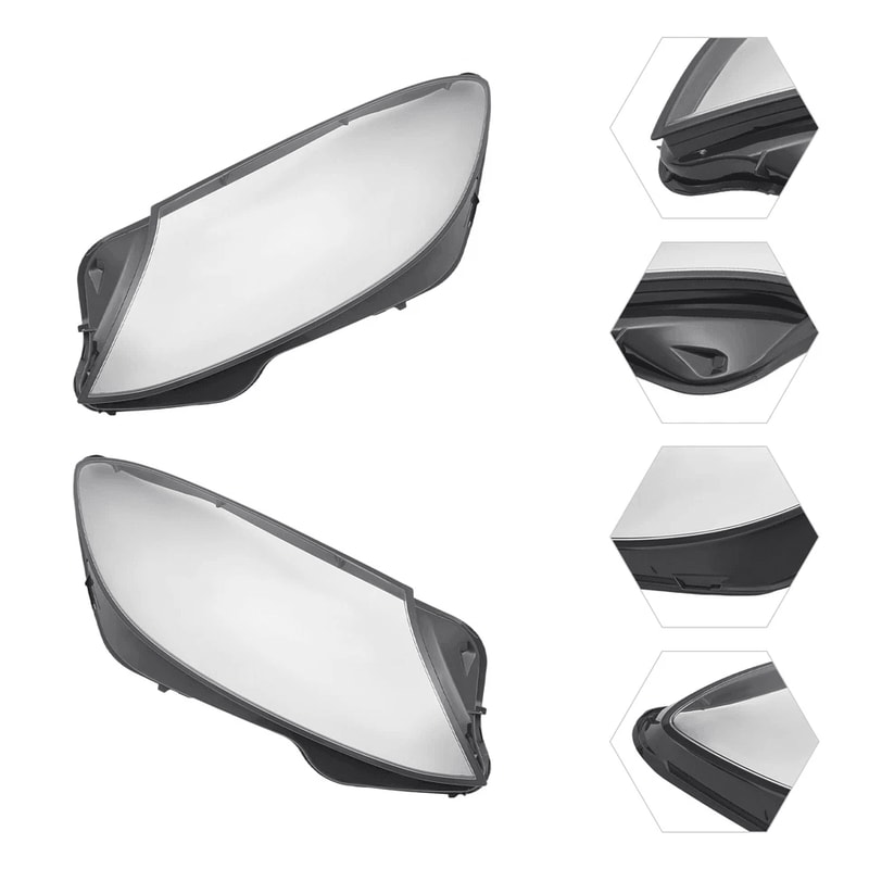 Mercedes S Class Headlight Lens Covers Left And Right 1