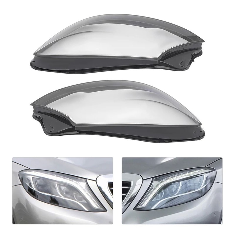 Mercedes S Class Headlight Lens Covers Left And Right 5