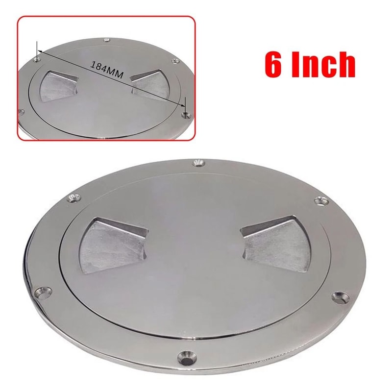 Stainless Steel Boat Deck Plate Circular Marine Inspection Hatch 2