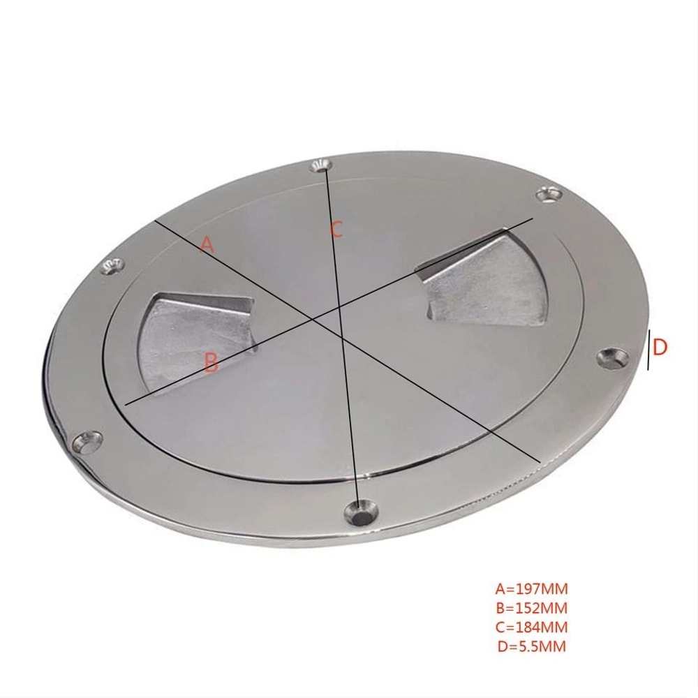 Stainless Steel Boat Deck Plate Circular Marine Inspection Hatch 5