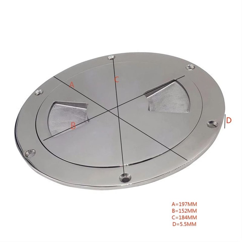 Stainless Steel Boat Deck Plate Circular Marine Inspection Hatch 5