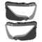 Audi Headlight Lens Cover Pair For Front Left And Right 8