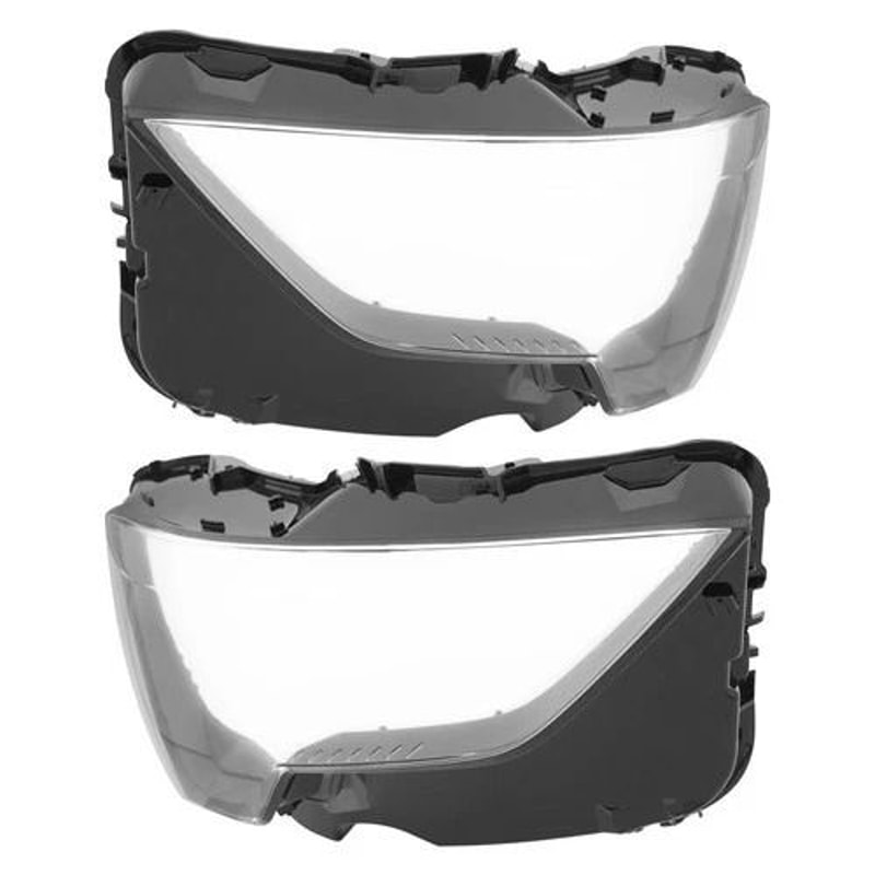 Audi Headlight Lens Cover Pair For Front Left And Right 8