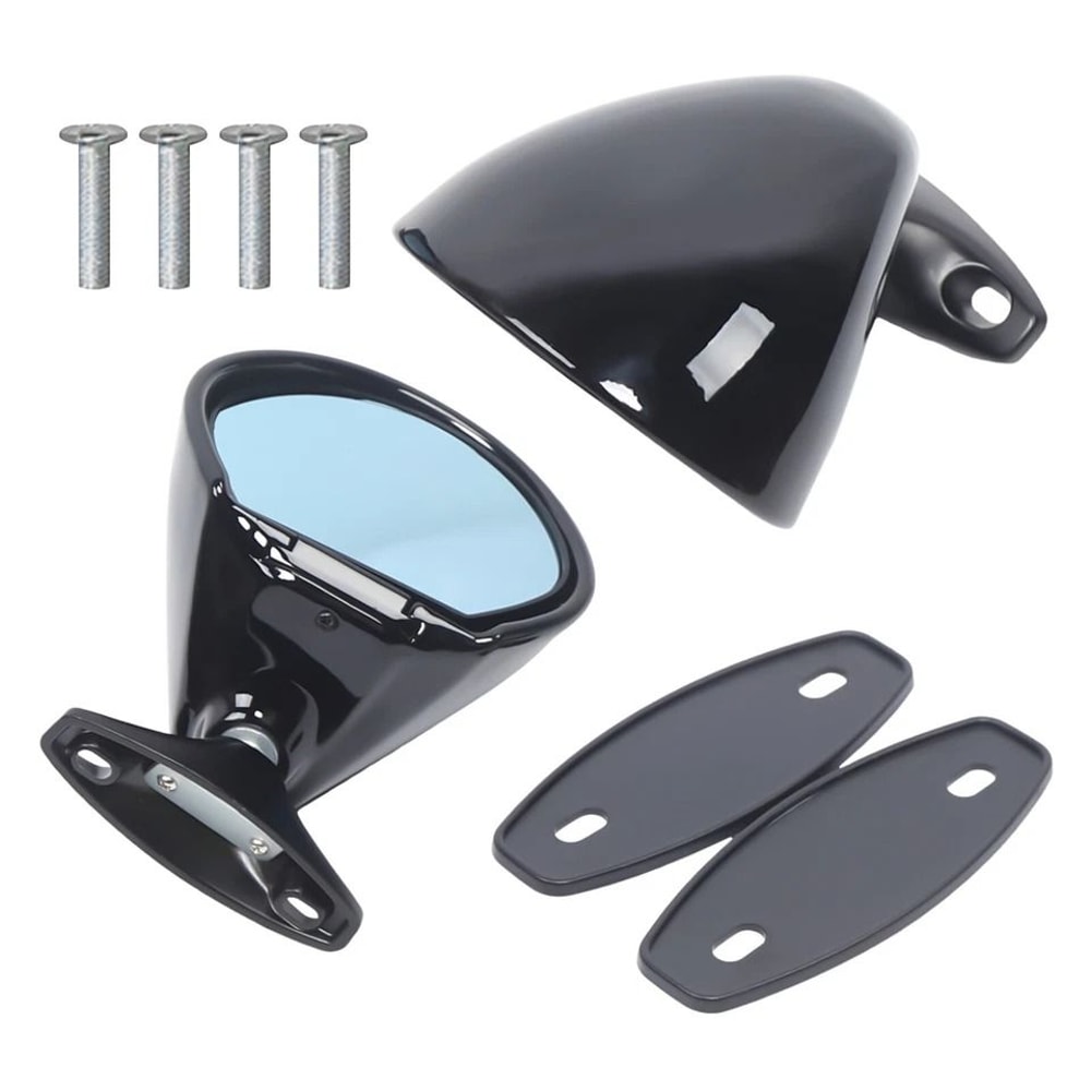 Vintage Universal Racing Wing Mirrors Pair For Classic Cars 2