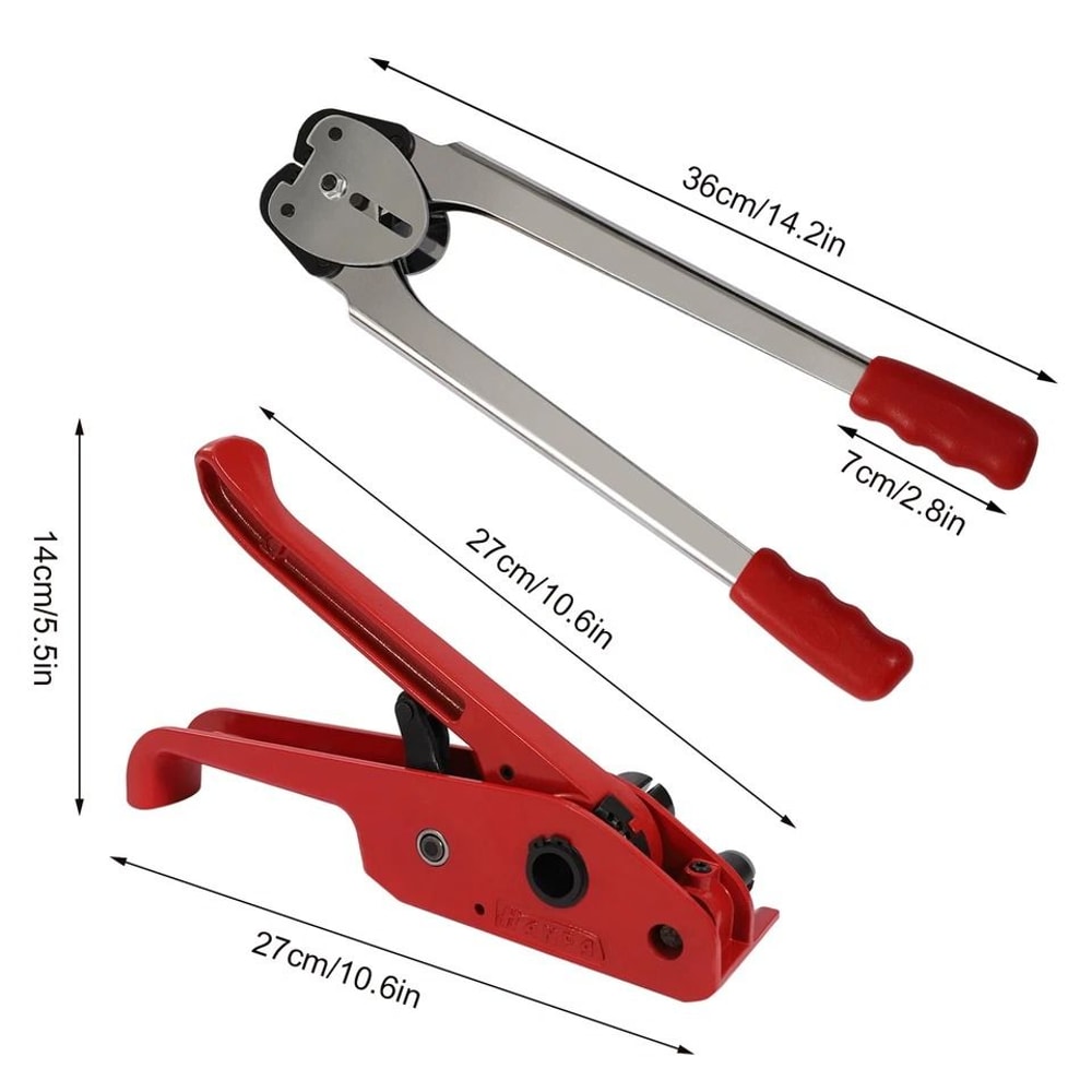 Heavy Duty Steel Strapping Tool Kit With Tensioner And Sealer For Secure Packaging 2