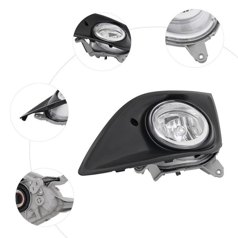 Left Halogen Fog Light For Hyundai Veloster Turbo Direct Replacement 1