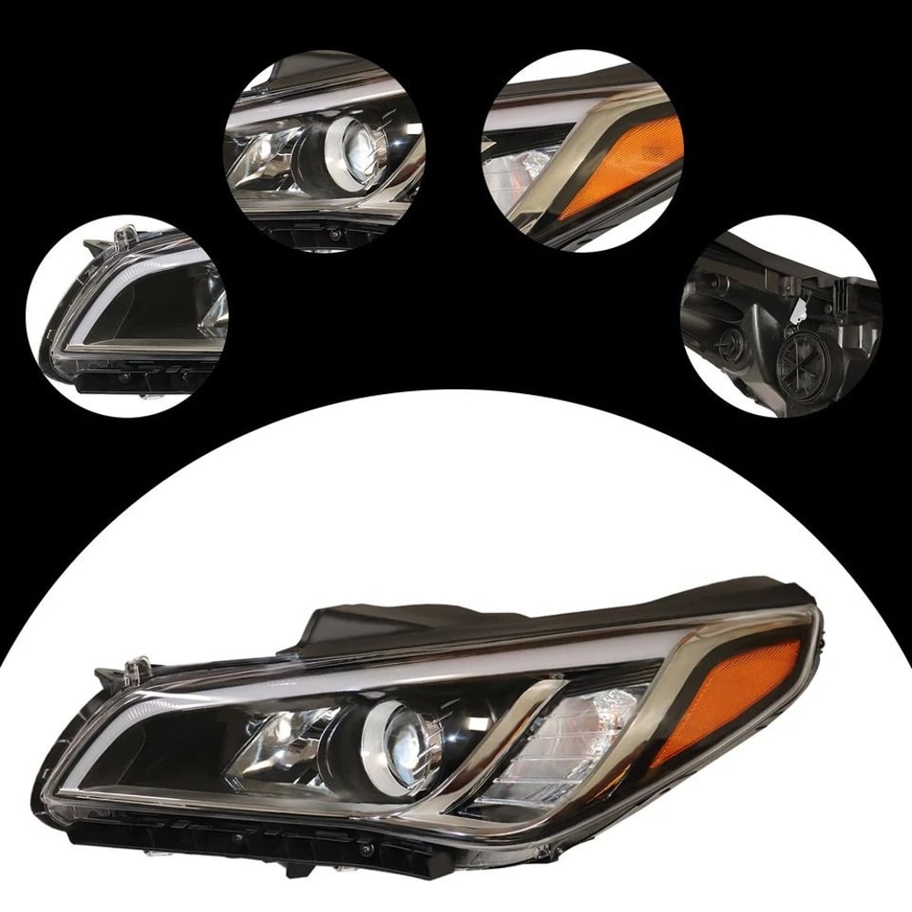 Hyundai Sonata Left Headlight Assembly Driver Side Replacement Headlamp 1