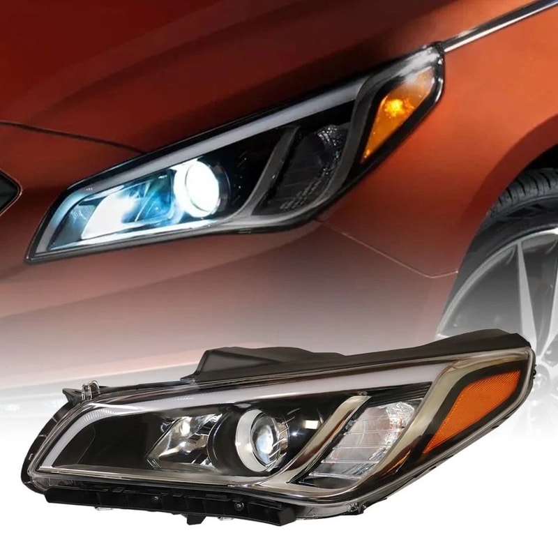 Hyundai Sonata Left Headlight Assembly Driver Side Replacement Headlamp 3