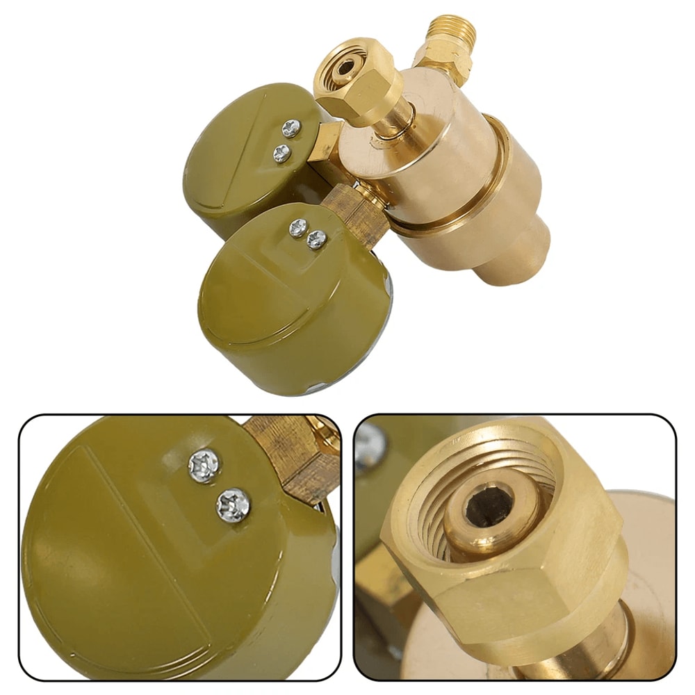 Oxygen Acetylene Regulator Set Dual Gauge Welding Gas Regulators 8