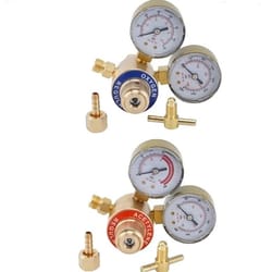 oxygen acetylene regulator set dual gauge welding gas regulators