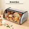 Stainless Steel Bread Box For Kitchen Counter Fresh Bread Storage Container 1