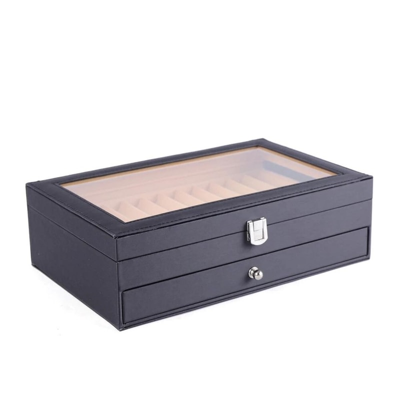 Leather Fountain Pen Display Case And Organizer Box 2