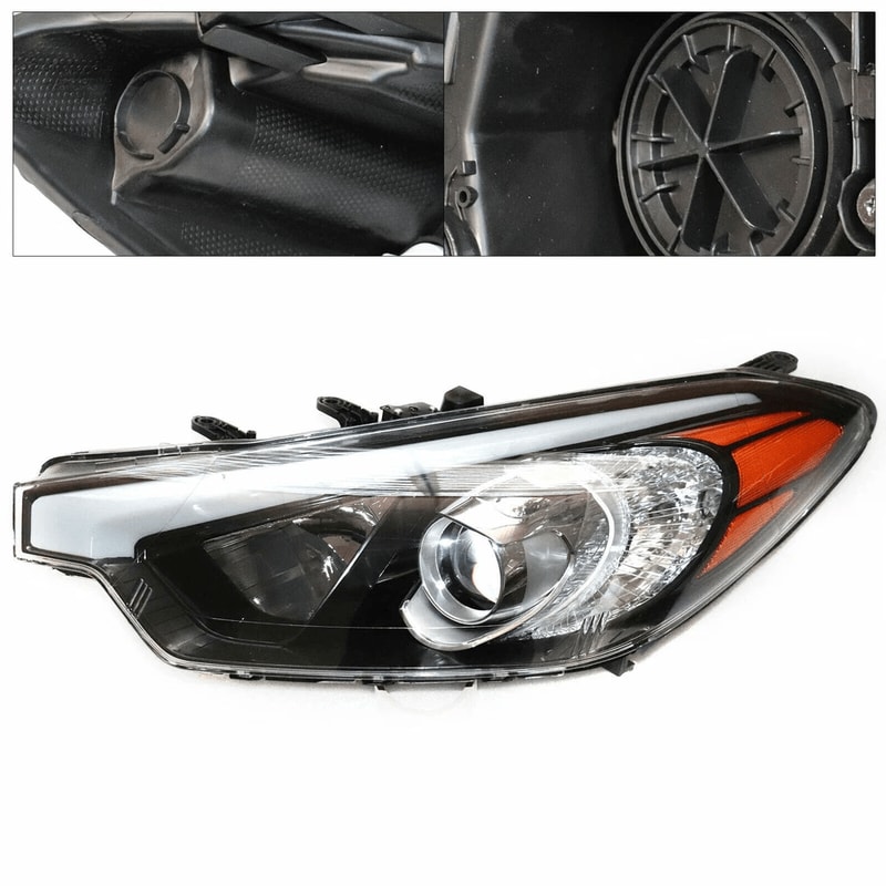 Kia Forte Driver Side Halogen Headlight Assembly Left Front Lamp 5