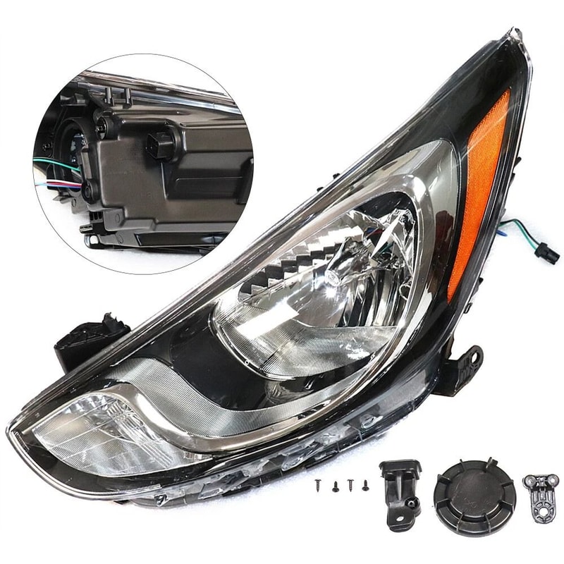 Driver Side Headlight Assembly For Hyundai Accent Halogen Lamp 1