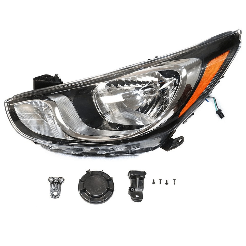 Driver Side Headlight Assembly For Hyundai Accent Halogen Lamp 5
